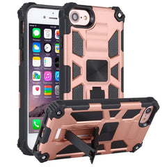 Shockproof TPU + PC Magnetic Protective Case with Holder, For iPhone 6, For iPhone SE 2022 / SE 2020 / 8 / 7, For iPhone 6 Plus, For iPhone 8 Plus / 7 Plus, For Samsung Galaxy A71