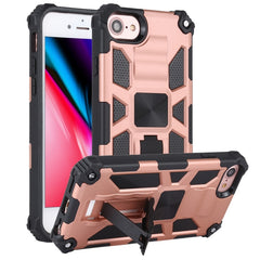 Shockproof TPU + PC Magnetic Protective Case with Holder, For iPhone 6, For iPhone SE 2022 / SE 2020 / 8 / 7, For iPhone 6 Plus, For iPhone 8 Plus / 7 Plus, For Samsung Galaxy A71