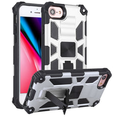 Shockproof TPU + PC Magnetic Protective Case with Holder, For iPhone 6, For iPhone SE 2022 / SE 2020 / 8 / 7, For iPhone 6 Plus, For iPhone 8 Plus / 7 Plus, For Samsung Galaxy A71