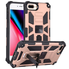 Shockproof TPU + PC Magnetic Protective Case with Holder, For iPhone 6, For iPhone SE 2022 / SE 2020 / 8 / 7, For iPhone 6 Plus, For iPhone 8 Plus / 7 Plus, For Samsung Galaxy A71