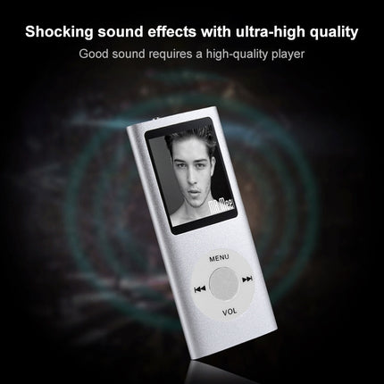 1.8 inch TFT Screen Metal MP4 Player, With 8G TF Card+Earphone+Cable, With 16G TF Card+Earphone+Cable, With Earphone+Cable