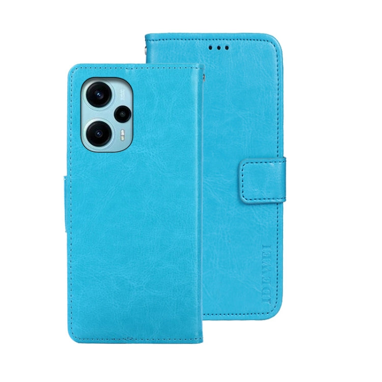 idewei Crazy Horse Texture Leather Phone Case, For Xiaomi 13T / 13T Pro, For Xiaomi Redmi 12 4G, For Xiaomi Poco F5 5G