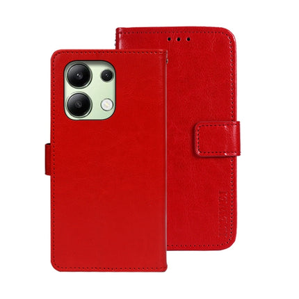 idewei Crazy Horse Texture Leather Phone Case, For Xiaomi Redmi A3 4G, For Xiaomi Redmi Note 13 Pro 4G, For Xiaomi Redmi Note 13 4G Global