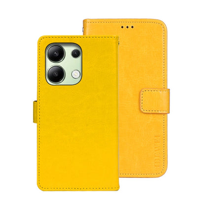 idewei Crazy Horse Texture Leather Phone Case, For Xiaomi Redmi A3 4G, For Xiaomi Redmi Note 13 Pro 4G, For Xiaomi Redmi Note 13 4G Global