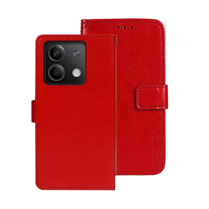 idewei Crazy Horse Texture Leather Phone Case, For Xiaomi Poco X6 Pro 5G, For Xiaomi Poco X6 5G, For Xiaomi Redmi Note 13 5G