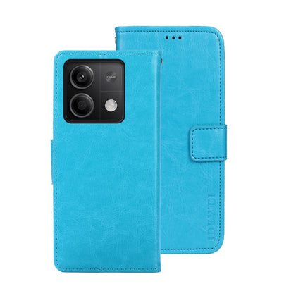 idewei Crazy Horse Texture Leather Phone Case, For Xiaomi Poco X6 Pro 5G, For Xiaomi Poco X6 5G, For Xiaomi Redmi Note 13 5G