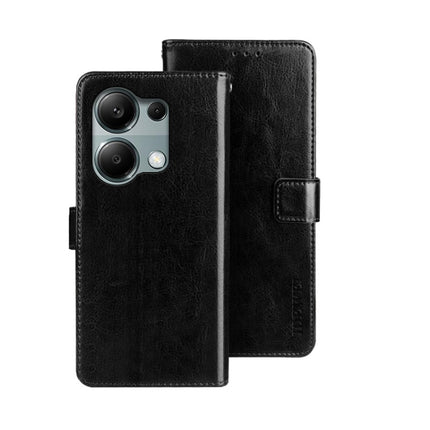 idewei Crazy Horse Texture Leather Phone Case, For Xiaomi Redmi A3 4G, For Xiaomi Redmi Note 13 Pro 4G, For Xiaomi Redmi Note 13 4G Global