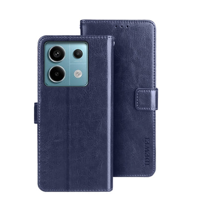 idewei Crazy Horse Texture Leather Phone Case, For Xiaomi Redmi 13C, For Xiaomi Redmi Note 13 Pro+ 5G, For Xiaomi Redmi Note 13 Pro 5G