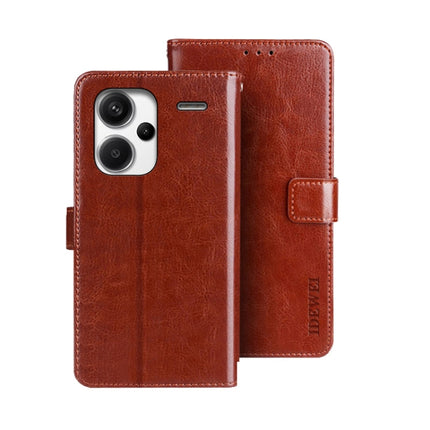 idewei Crazy Horse Texture Leather Phone Case, For Xiaomi Redmi 13C, For Xiaomi Redmi Note 13 Pro+ 5G, For Xiaomi Redmi Note 13 Pro 5G