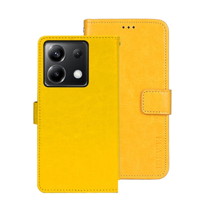 idewei Crazy Horse Texture Leather Phone Case, For Xiaomi Poco X6 Pro 5G, For Xiaomi Poco X6 5G, For Xiaomi Redmi Note 13 5G