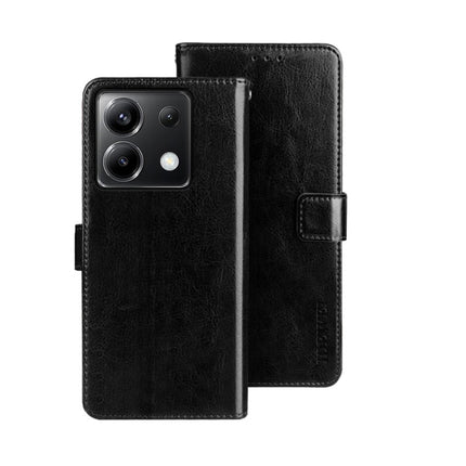 idewei Crazy Horse Texture Leather Phone Case, For Xiaomi Poco X6 Pro 5G, For Xiaomi Poco X6 5G, For Xiaomi Redmi Note 13 5G