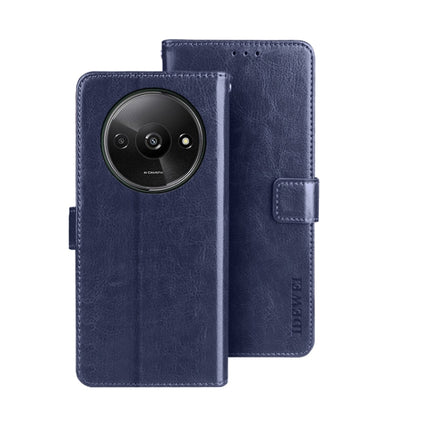 idewei Crazy Horse Texture Leather Phone Case, For Xiaomi Redmi A3 4G, For Xiaomi Redmi Note 13 Pro 4G, For Xiaomi Redmi Note 13 4G Global