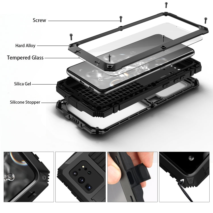 R-JUST Waterproof Shockproof Dustproof Metal + Silicone Protective Case, For Samsung Galaxy S20 Plus, For Samsung Galaxy S20 Ultra