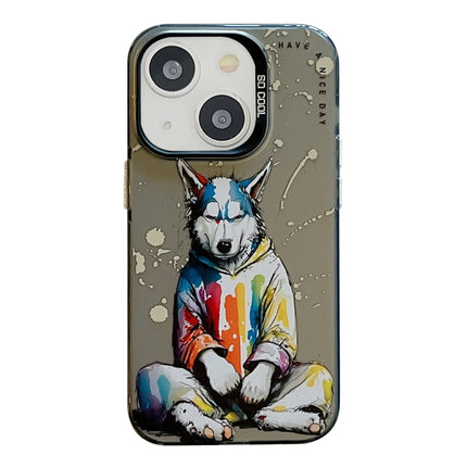 Animal Pattern Oil Painting Series PC + TPU Phone Case, For iPhone 14