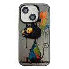 For iPhone 15 Plus / Black Cat