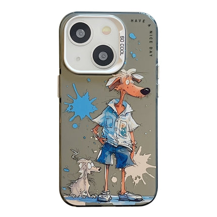 Animal Pattern Oil Painting Series PC + TPU Phone Case