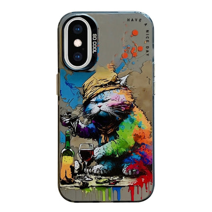 Animal Pattern Oil Painting Series PC + TPU Phone Case
