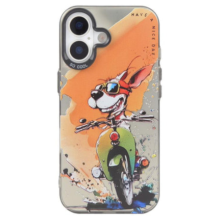 Animal Pattern Oil Painting Series PC + TPU Phone Case, For iPhone 16
