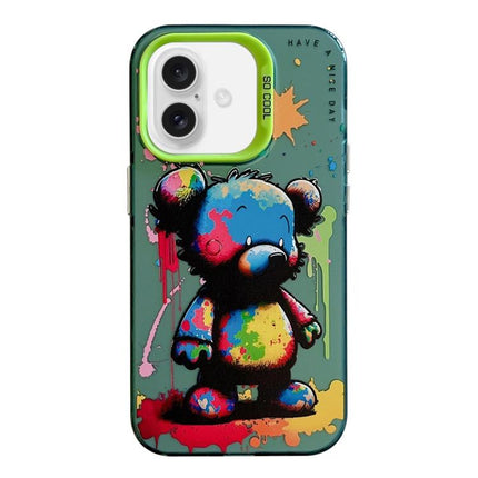 Animal Pattern Oil Painting Series PC + TPU Phone Case, For iPhone 17