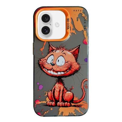 Animal Pattern Oil Painting Series PC + TPU Phone Case, For iPhone 17