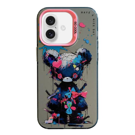 Animal Pattern Oil Painting Series PC + TPU Phone Case, For iPhone 17