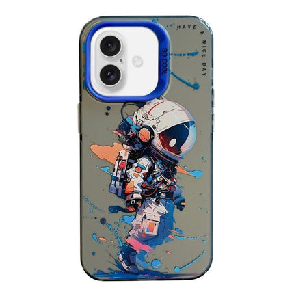 Animal Pattern Oil Painting Series PC + TPU Phone Case, For iPhone 17