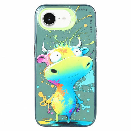Animal Pattern Oil Painting Series PC + TPU Phone Case, For iPhone 7 / 8 / SE 2020