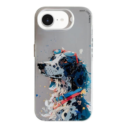 Animal Pattern Oil Painting Series PC + TPU Phone Case, For iPhone 7 / 8 / SE 2020
