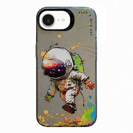 Animal Pattern Oil Painting Series PC + TPU Phone Case, For iPhone 7 / 8 / SE 2020