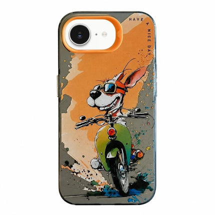 Animal Pattern Oil Painting Series PC + TPU Phone Case, For iPhone 7 / 8 / SE 2020