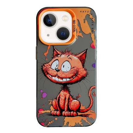 Animal Pattern Oil Painting Series PC + TPU Phone Case, For iPhone 13 mini