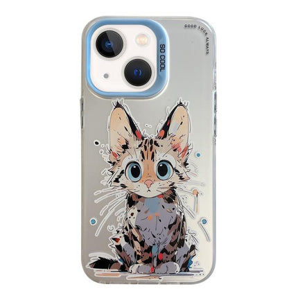 Animal Pattern Oil Painting Series PC + TPU Phone Case, For iPhone 13 mini