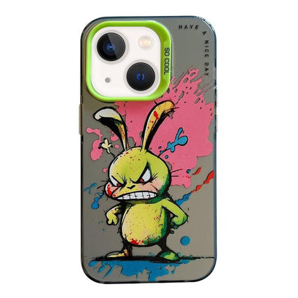 Animal Pattern Oil Painting Series PC + TPU Phone Case, For iPhone 13 mini