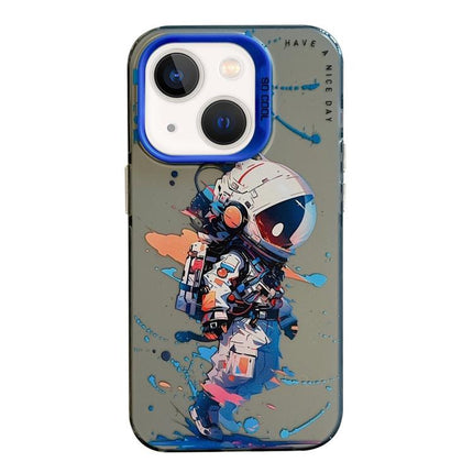 Animal Pattern Oil Painting Series PC + TPU Phone Case, For iPhone 13 mini