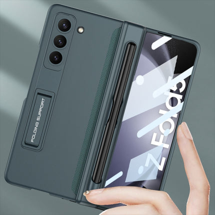 GKK Full Coverage Magnetic Fold Hinge Phone Case with Pen Slots, For Samsung Galaxy Z Fold5