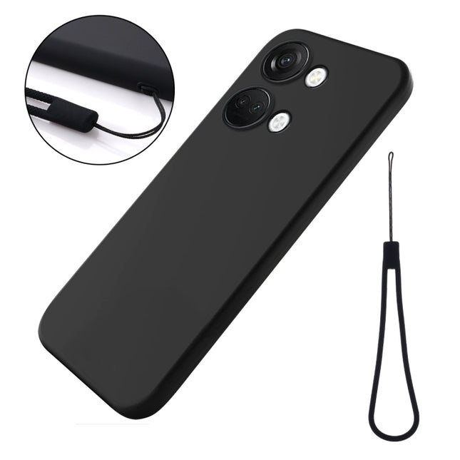 Solid Color Liquid Silicone Dropproof Full Coverage Phone Case, For OnePlus Nord CE 3, For OnePlus Nord N300