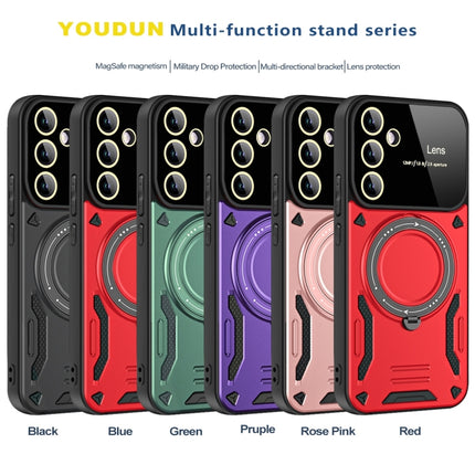 Large Window MagSafe Holder Phone Case, For Samsung Galaxy A34 5G, For Samsung Galaxy A54 5G, For Samsung Galaxy S23 Ultra 5G, For Samsung Galaxy S23+ 5G, For Samsung Galaxy A14 5G