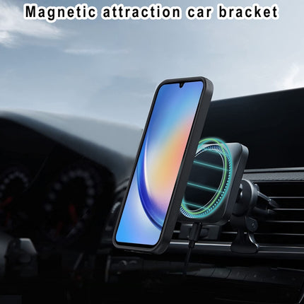 Large Window MagSafe Holder Phone Case, For Samsung Galaxy A34 5G, For Samsung Galaxy A54 5G, For Samsung Galaxy S23 Ultra 5G, For Samsung Galaxy S23+ 5G, For Samsung Galaxy A14 5G