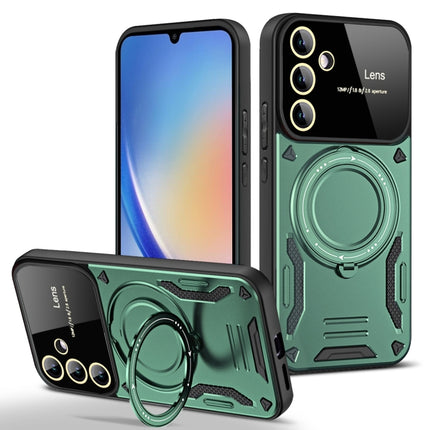 Large Window MagSafe Holder Phone Case, For Samsung Galaxy A34 5G, For Samsung Galaxy A54 5G, For Samsung Galaxy S23 Ultra 5G, For Samsung Galaxy S23+ 5G, For Samsung Galaxy A14 5G
