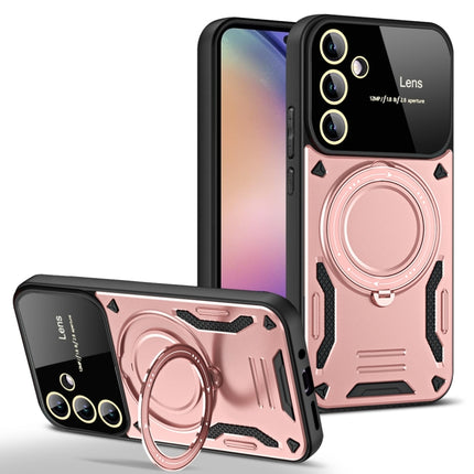Large Window MagSafe Holder Phone Case, For Samsung Galaxy A34 5G, For Samsung Galaxy A54 5G, For Samsung Galaxy S23 Ultra 5G, For Samsung Galaxy S23+ 5G, For Samsung Galaxy A14 5G