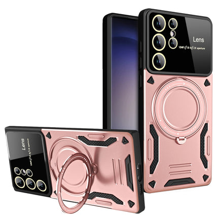 Large Window MagSafe Holder Phone Case, For Samsung Galaxy A34 5G, For Samsung Galaxy A54 5G, For Samsung Galaxy S23 Ultra 5G, For Samsung Galaxy S23+ 5G, For Samsung Galaxy A14 5G
