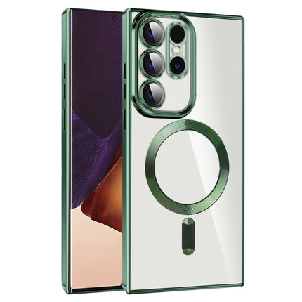 CD Texture Plating TPU MagSafe Phone Case with Lens Film, For Samsung Galaxy S21+ 5G, For Samsung Galaxy S21 Ultra 5G, For Samsung Galaxy Note20 Ultra