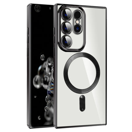 CD Texture Plating TPU MagSafe Phone Case with Lens Film, For Samsung Galaxy S20 Ultra