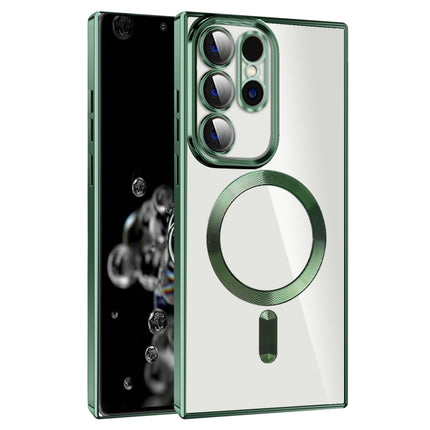 CD Texture Plating TPU MagSafe Phone Case with Lens Film, For Samsung Galaxy S20 Ultra