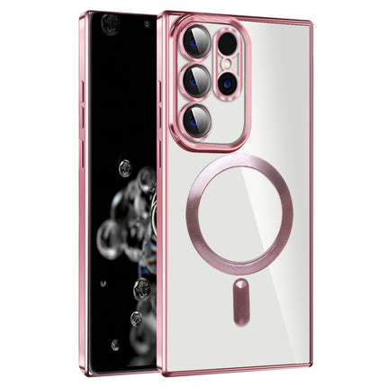 CD Texture Plating TPU MagSafe Phone Case with Lens Film, For Samsung Galaxy S20 Ultra