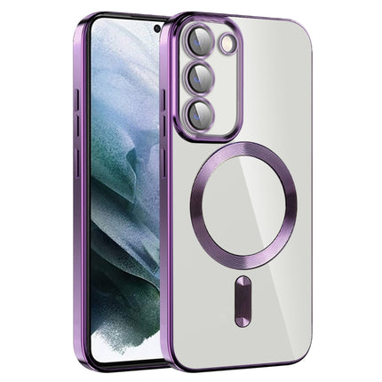 CD Texture Plating TPU MagSafe Phone Case with Lens Film, For Samsung Galaxy S22 5G, For Samsung Galaxy S21 FE 5G, For Samsung Galaxy S21 5G