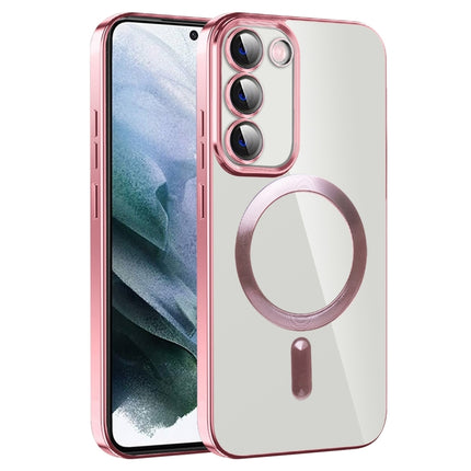CD Texture Plating TPU MagSafe Phone Case with Lens Film, For Samsung Galaxy S22 5G, For Samsung Galaxy S21 FE 5G, For Samsung Galaxy S21 5G