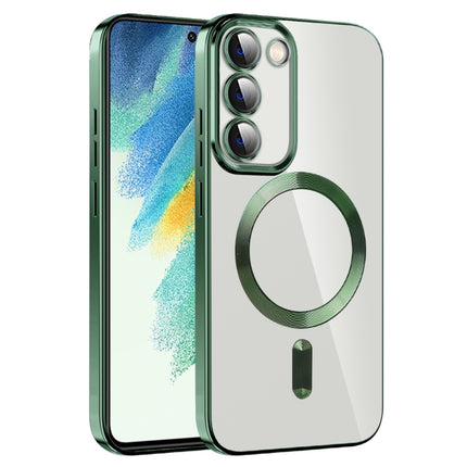 CD Texture Plating TPU MagSafe Phone Case with Lens Film, For Samsung Galaxy S22 5G, For Samsung Galaxy S21 FE 5G, For Samsung Galaxy S21 5G