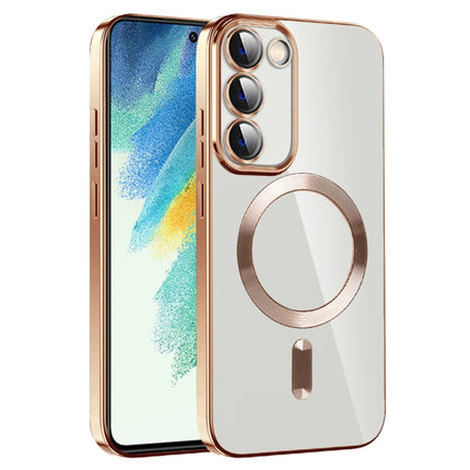 CD Texture Plating TPU MagSafe Phone Case with Lens Film, For Samsung Galaxy S22 5G, For Samsung Galaxy S21 FE 5G, For Samsung Galaxy S21 5G