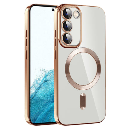 CD Texture Plating TPU MagSafe Phone Case with Lens Film, For Samsung Galaxy S22 5G, For Samsung Galaxy S21 FE 5G, For Samsung Galaxy S21 5G